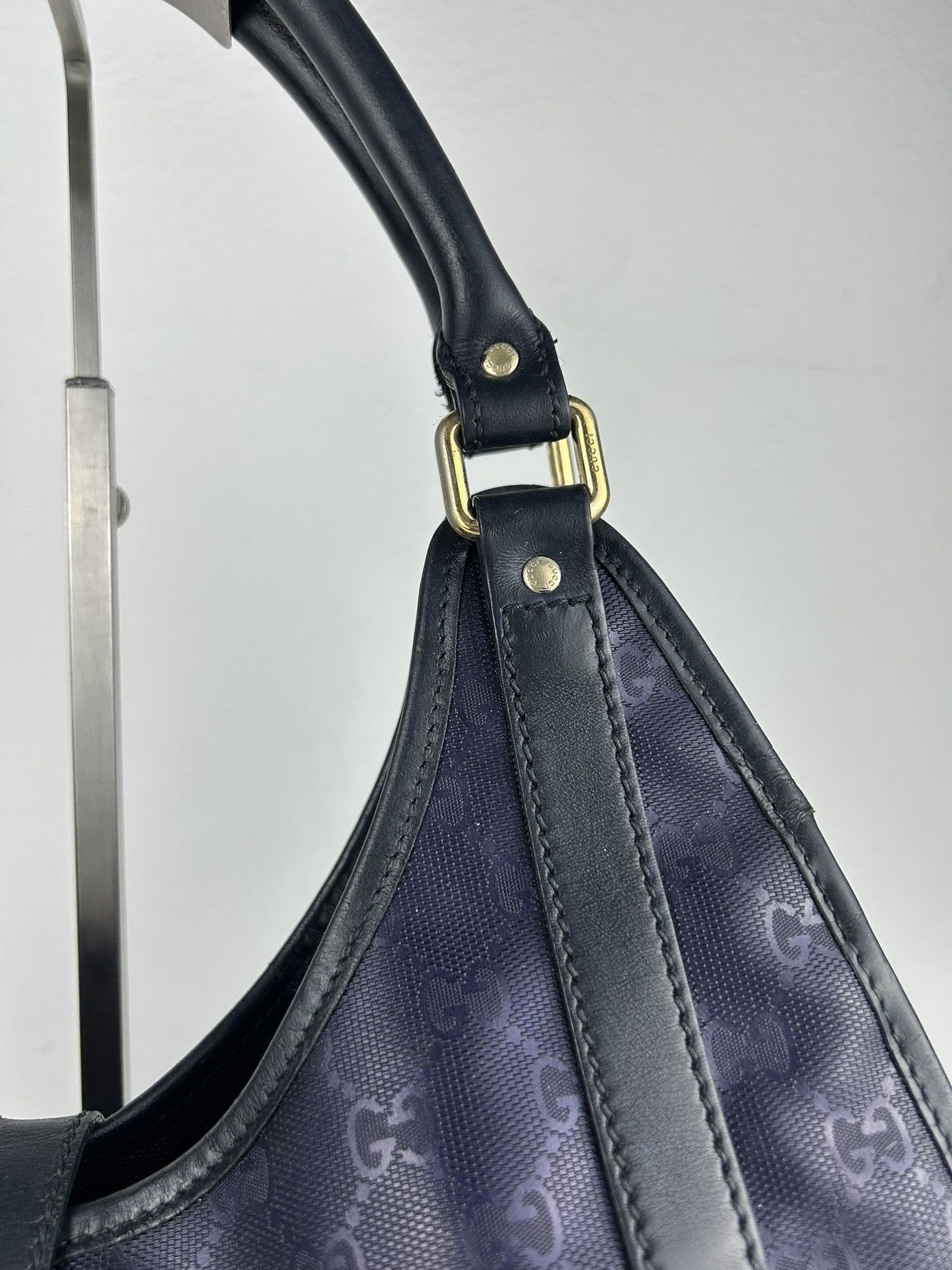 Gucci Jackie gg monogram coated canvas handbag