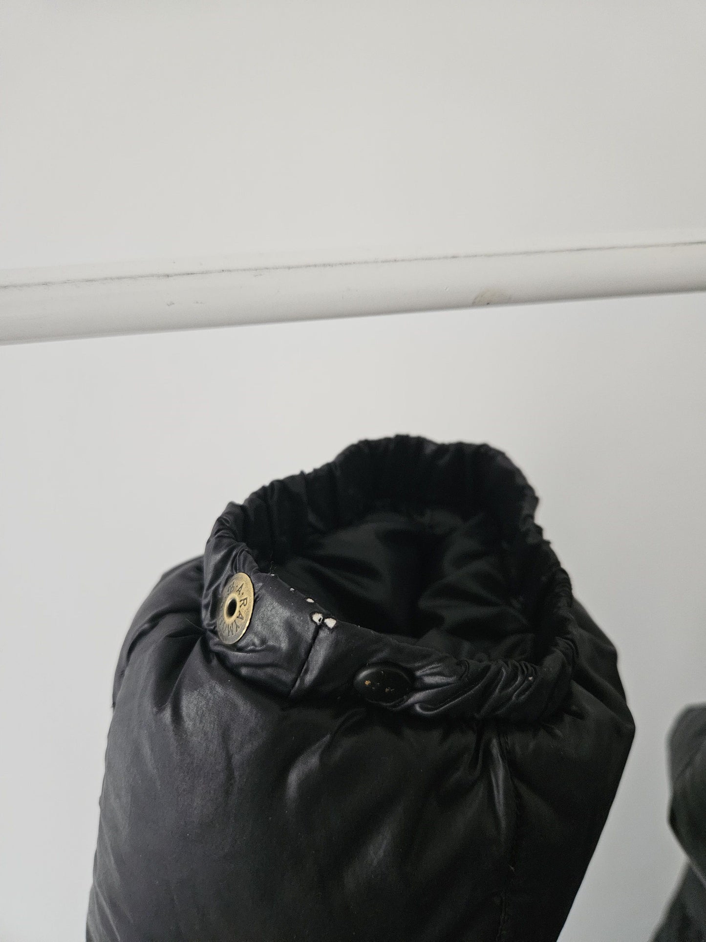 Vintage 90s moncler grenoble black puffer jacket with badge