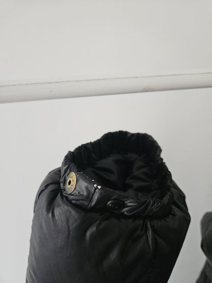 Vintage 90s moncler grenoble black puffer jacket with badge