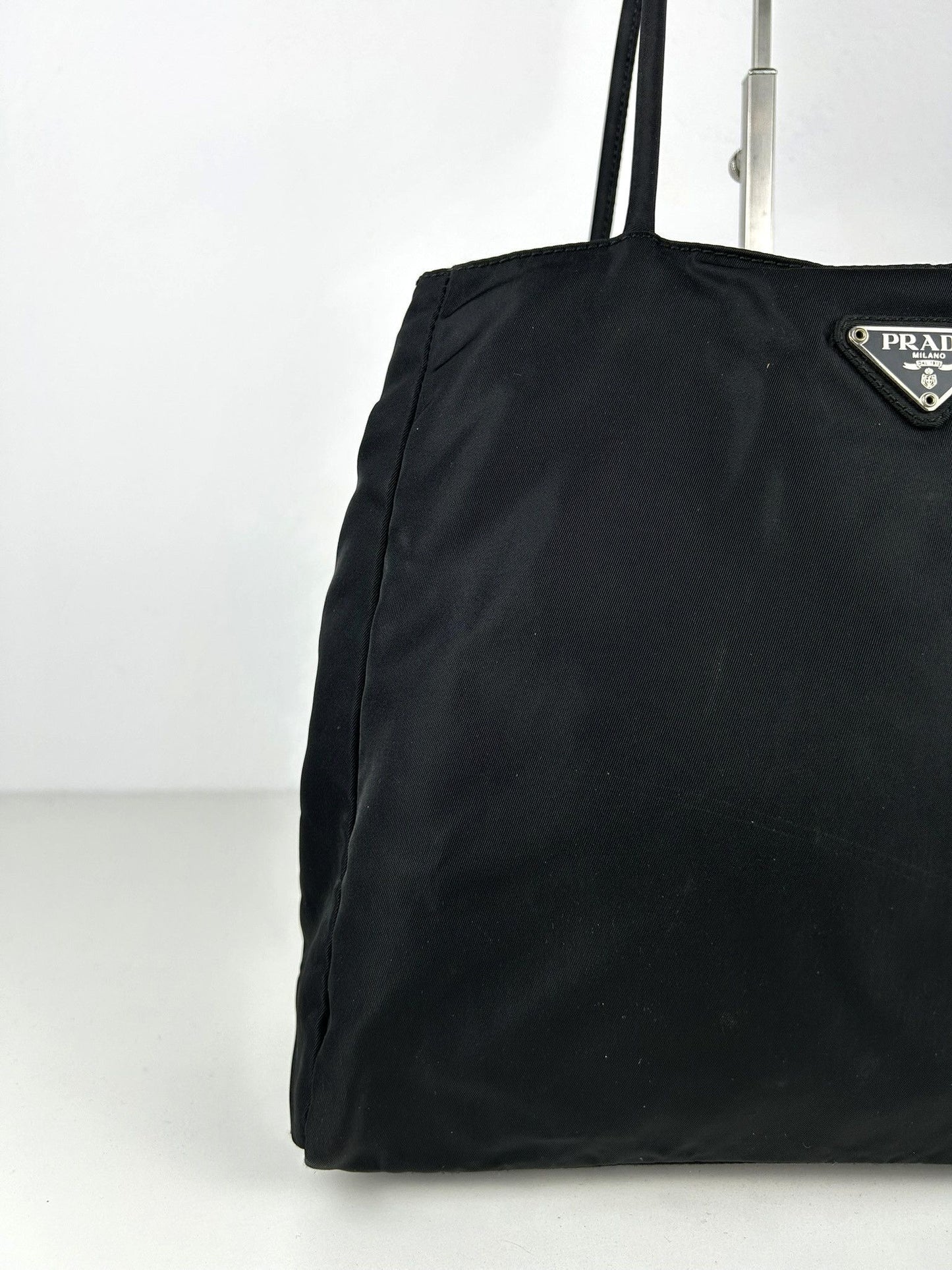Vintage y2k prada tessuto city nylon triangle logo handbag