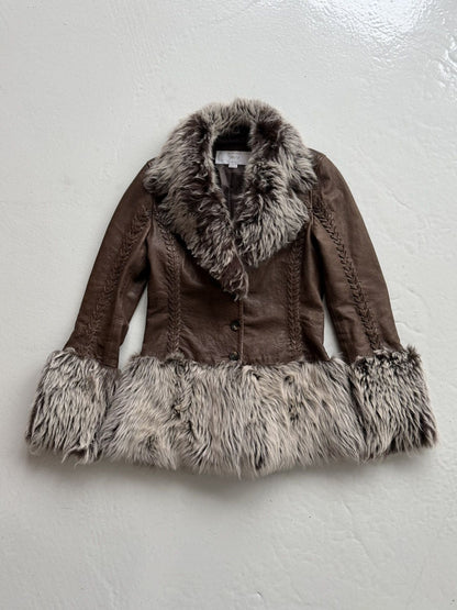 Marlboro Classics shearling afghan/ penny lane short coat