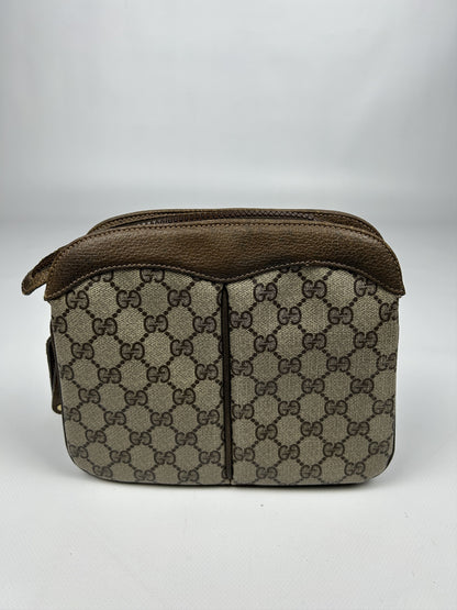 Vintage 80s Gucci GG monogram shoulder/ crossbody bag