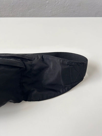 Prada nylon triangle logo waist/ crossbody bag pouch bumbag