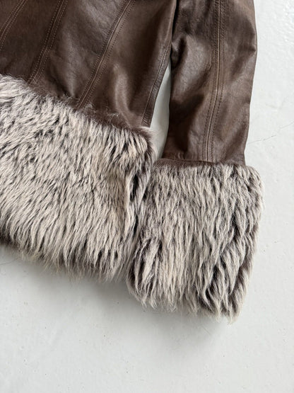 Marlboro Classics shearling afghan/ penny lane short coat