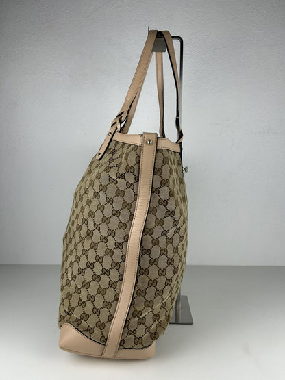 Gucci GG monogram canvas tote bag with pouch