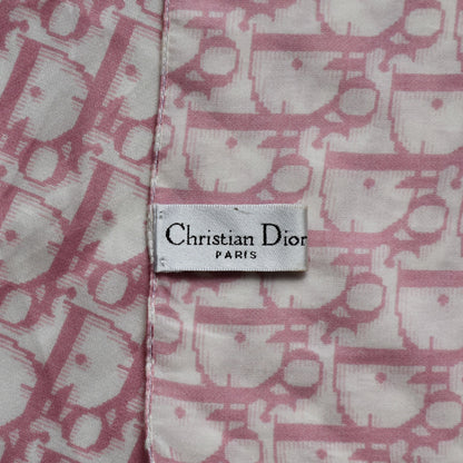 Dior trotter silk & cotton mini scarf pink John galliano era