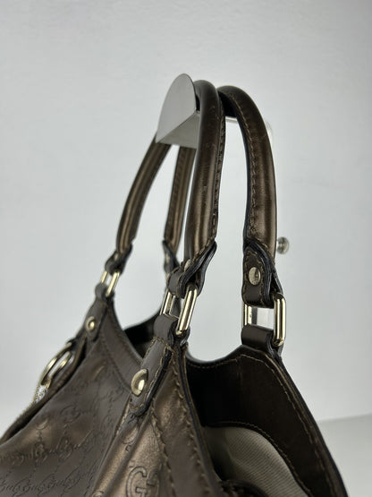 Gucci guccissima sukey medium size leather handbag