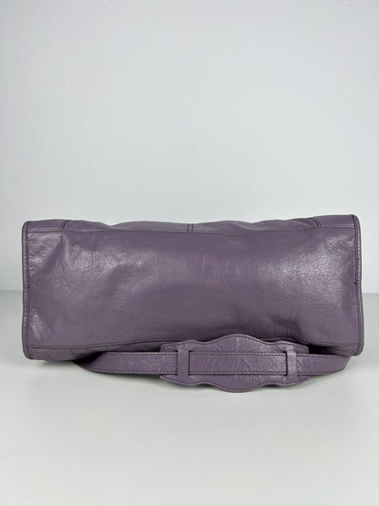 Balenciaga part time giant hardware city bag in lilac