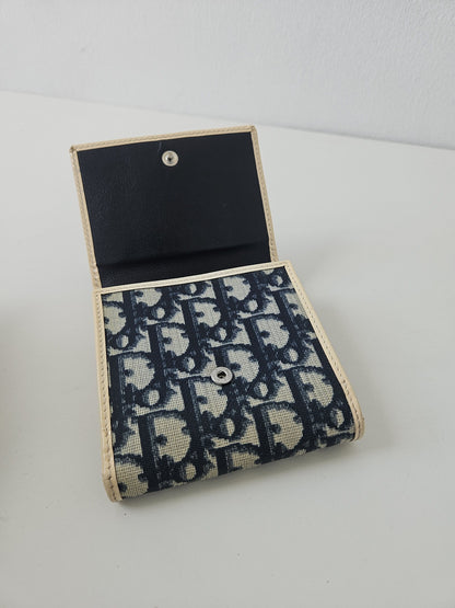 Vintage y2k Dior trotter monogram trifold wallet