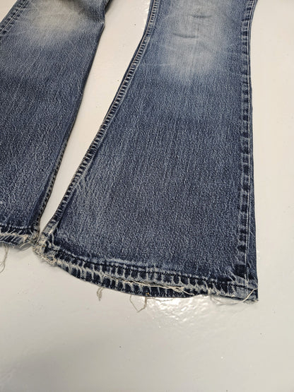 Vintage y2k levis 544 distressed flared denim