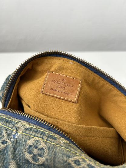 Louis vuitton monogram denim baggy PM handbag