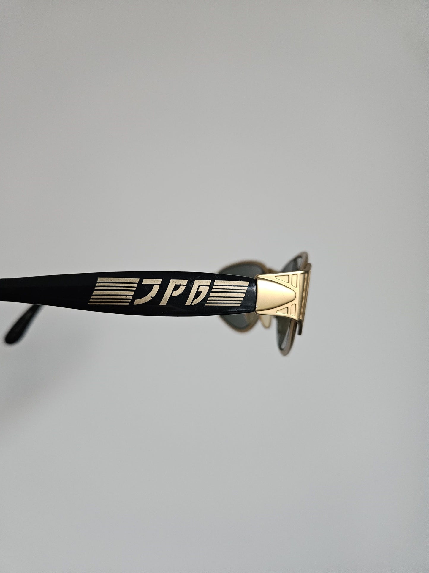 Vtg Jean Paul Gaultier 58-6204 big logo oval sunglasses