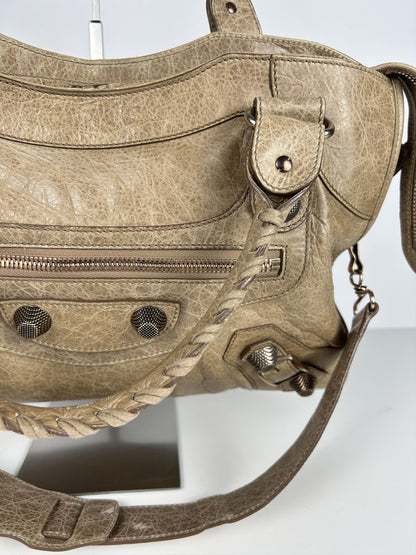 Balenciaga giant hardware city bag in beige