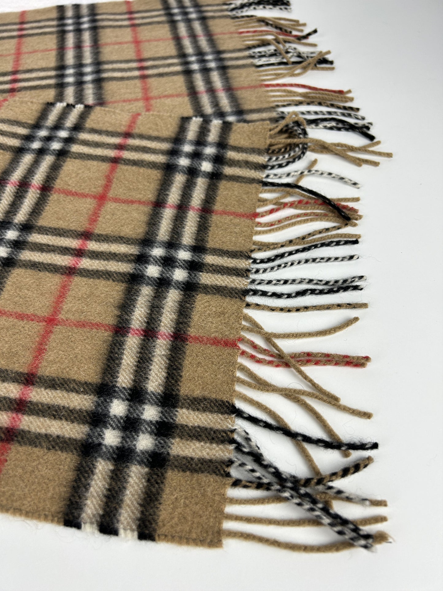 Vintage Burberry nova check cashmere scarf