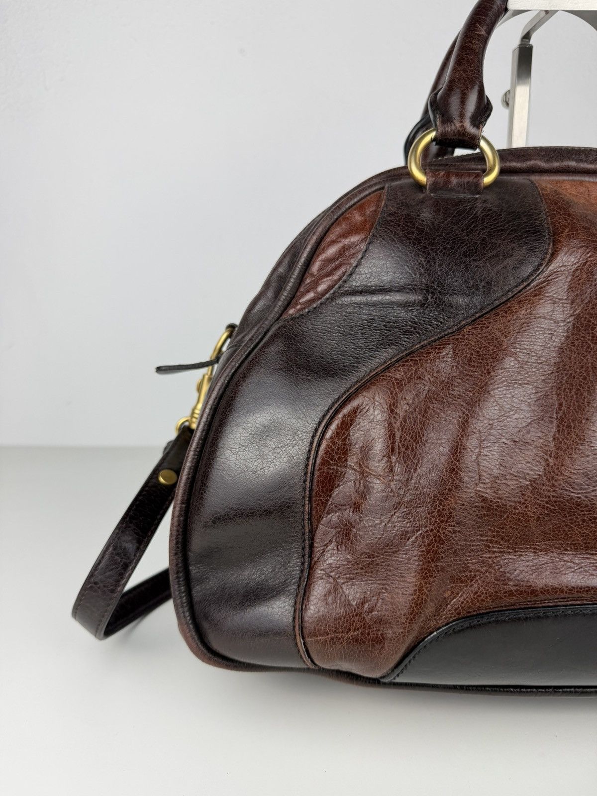 Miu Miu vitello leather bowling bag