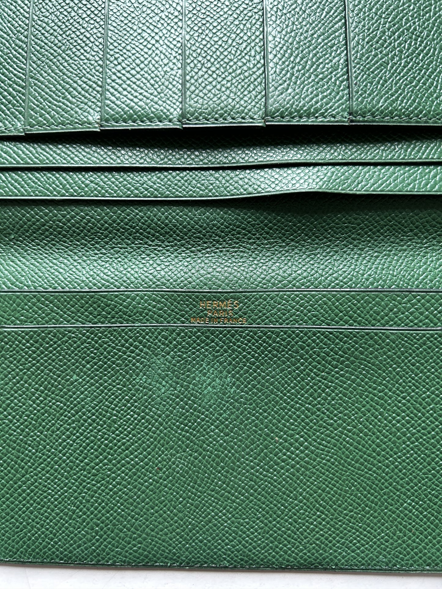 Vintage hermes osaka long bifold wallet