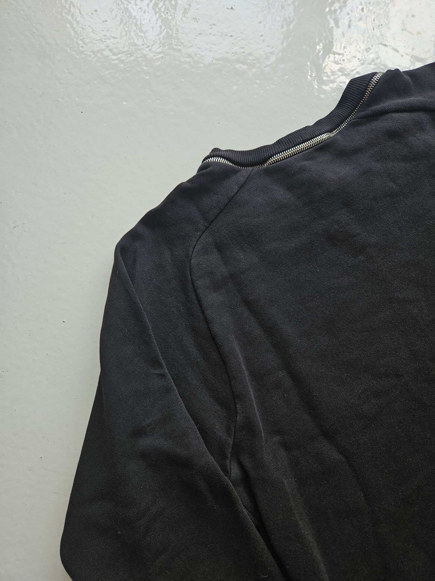 Saint Laurent zip off collar crewneck