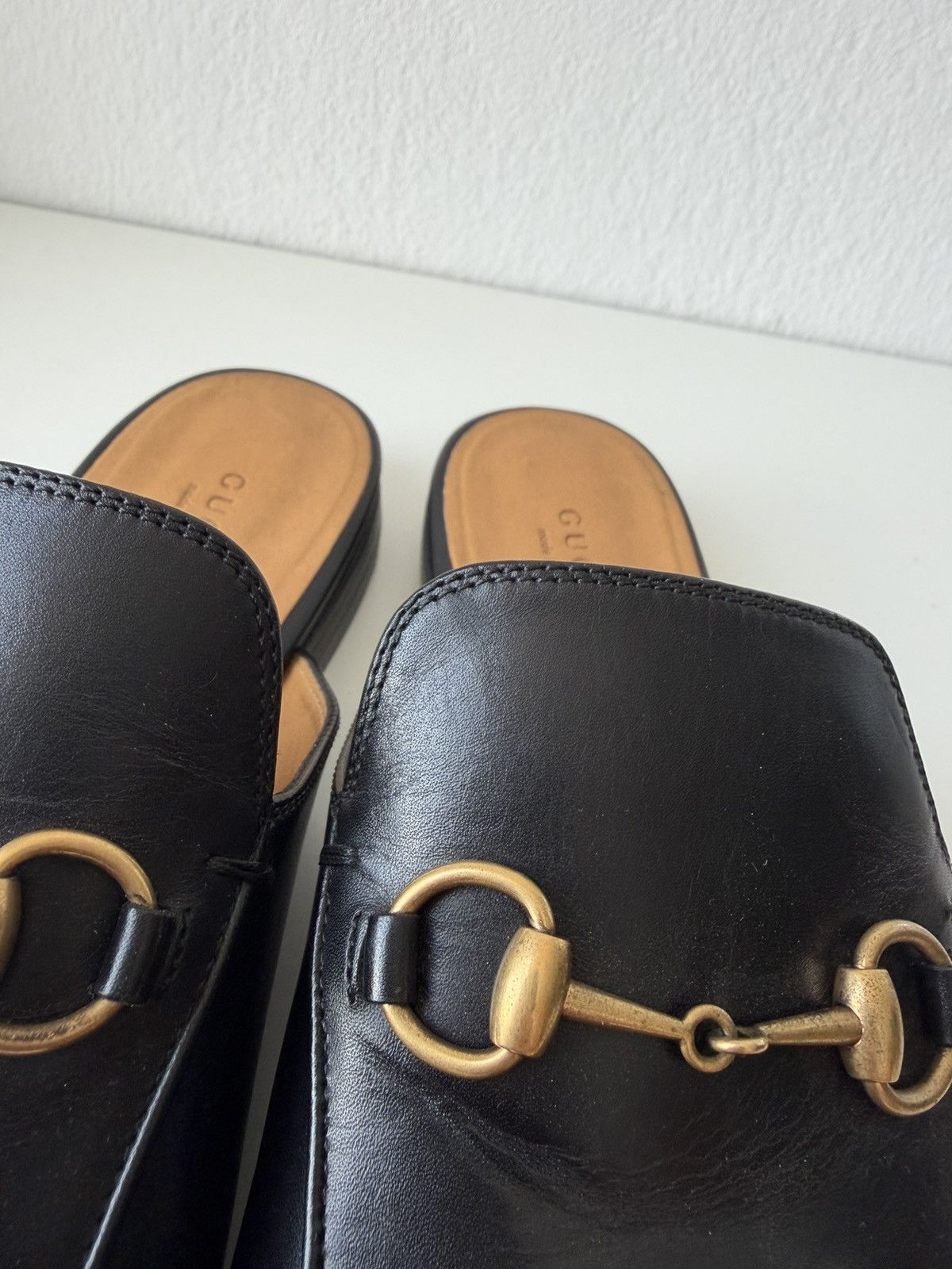 Gucci princetown horsebit slip on loafers