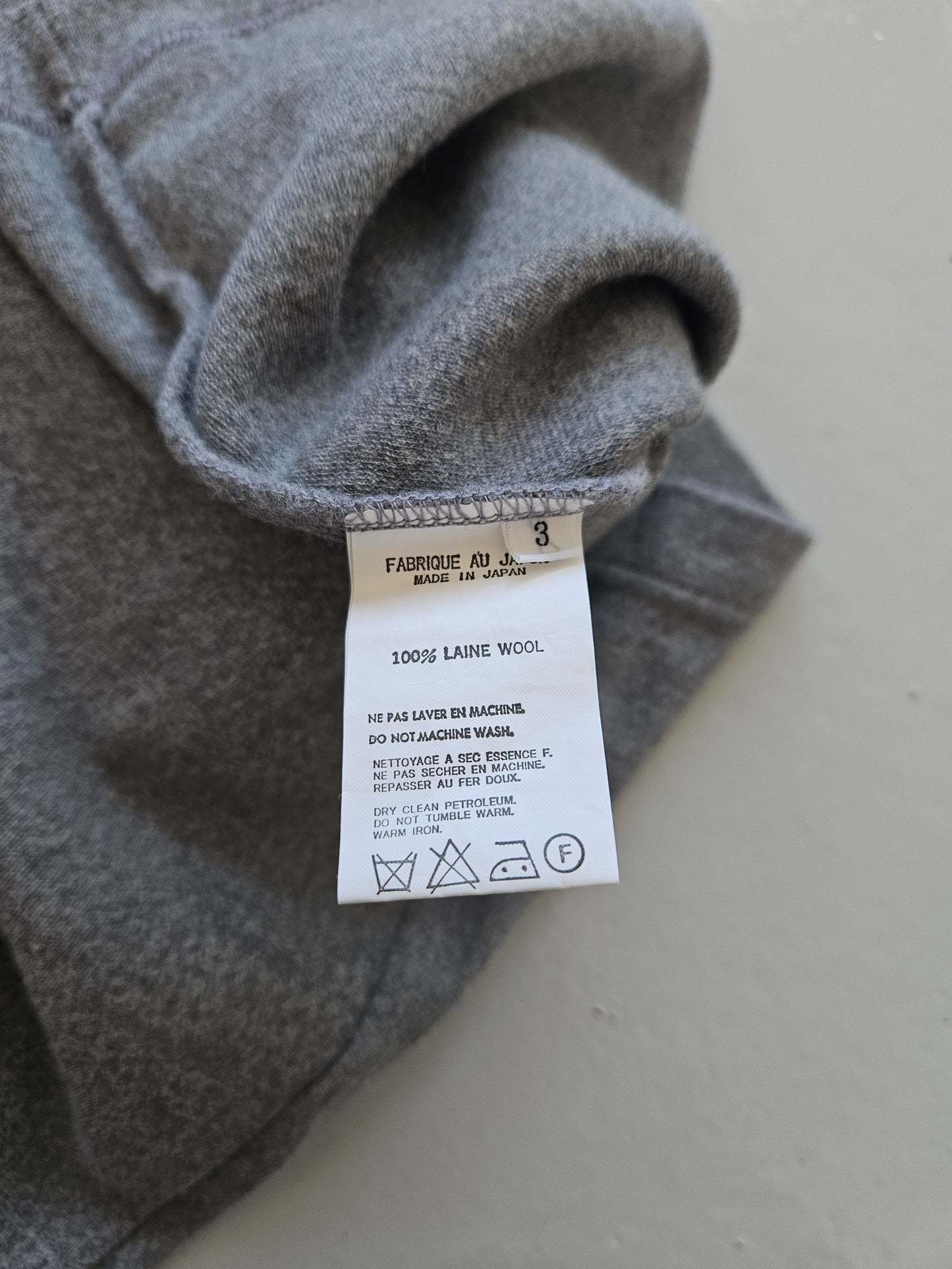 Yohji Yamamoto Y's for men wool mockneck sweater