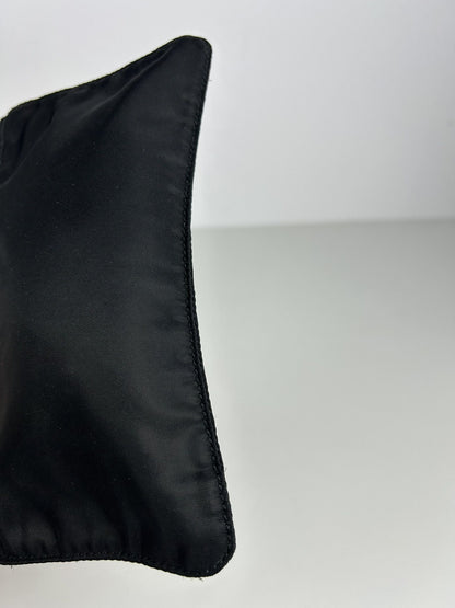 Prada nylon triangle logo mini pouch