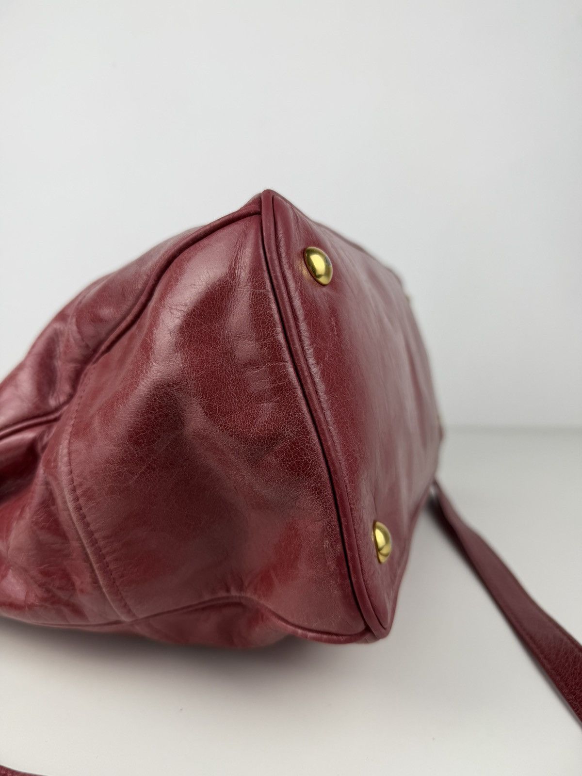 Miu miu vitello lux leather tote bag