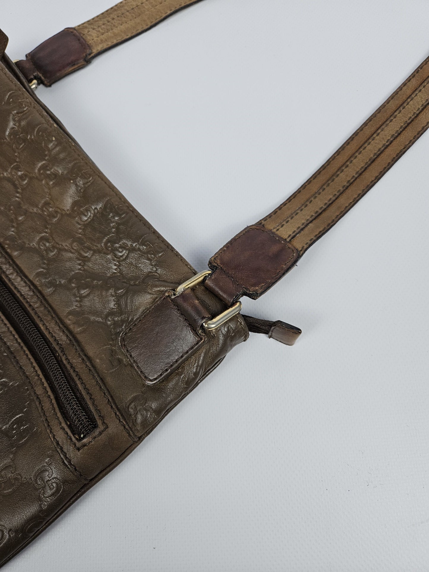 Gucci guccissima gg calf leather shoulder crossbody bag