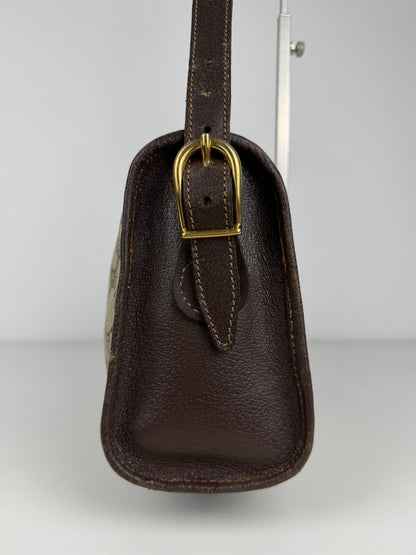 Vintage 70s Gucci monogram shoulder bag