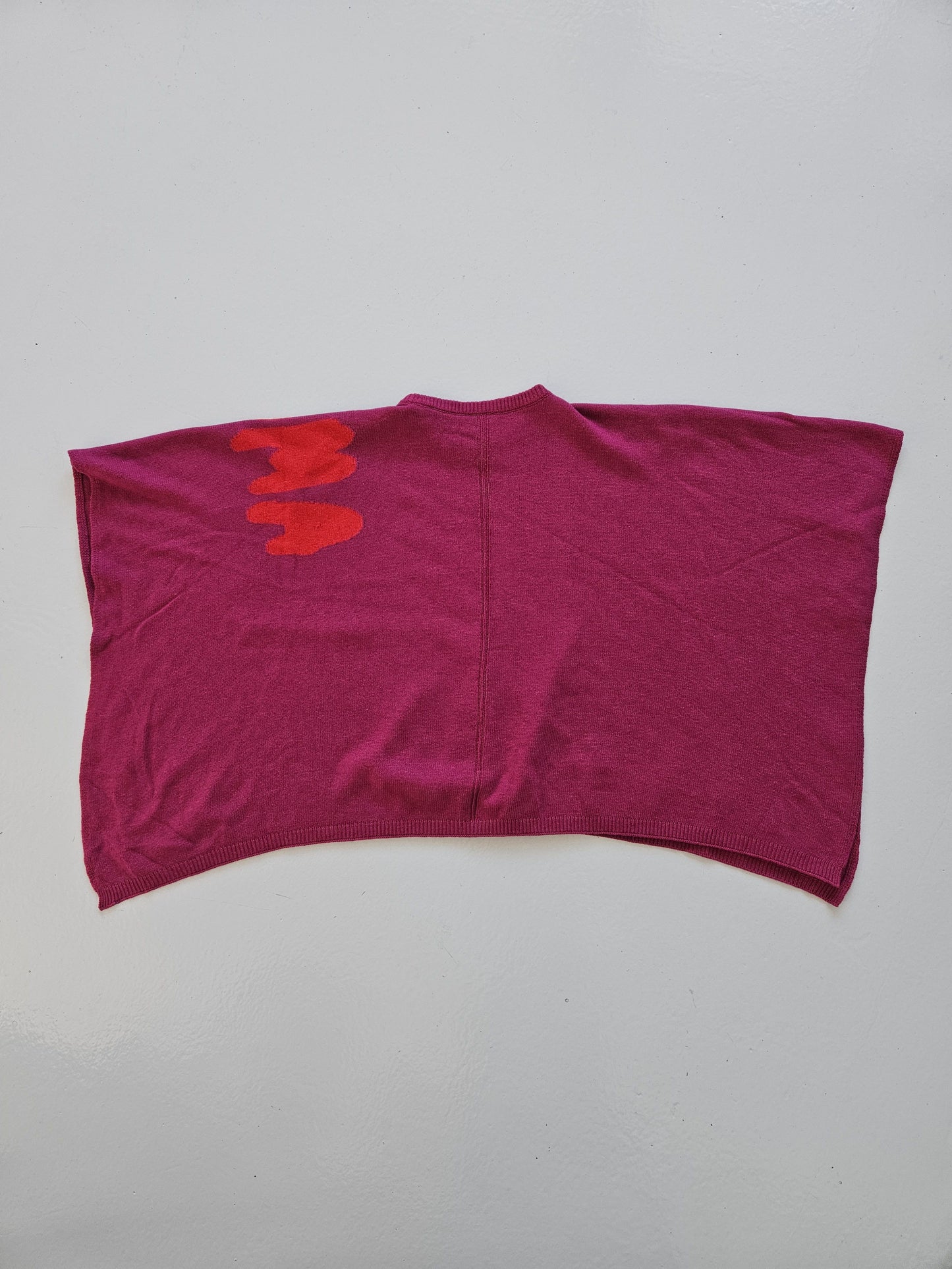 Fendi roma wool blend poncho