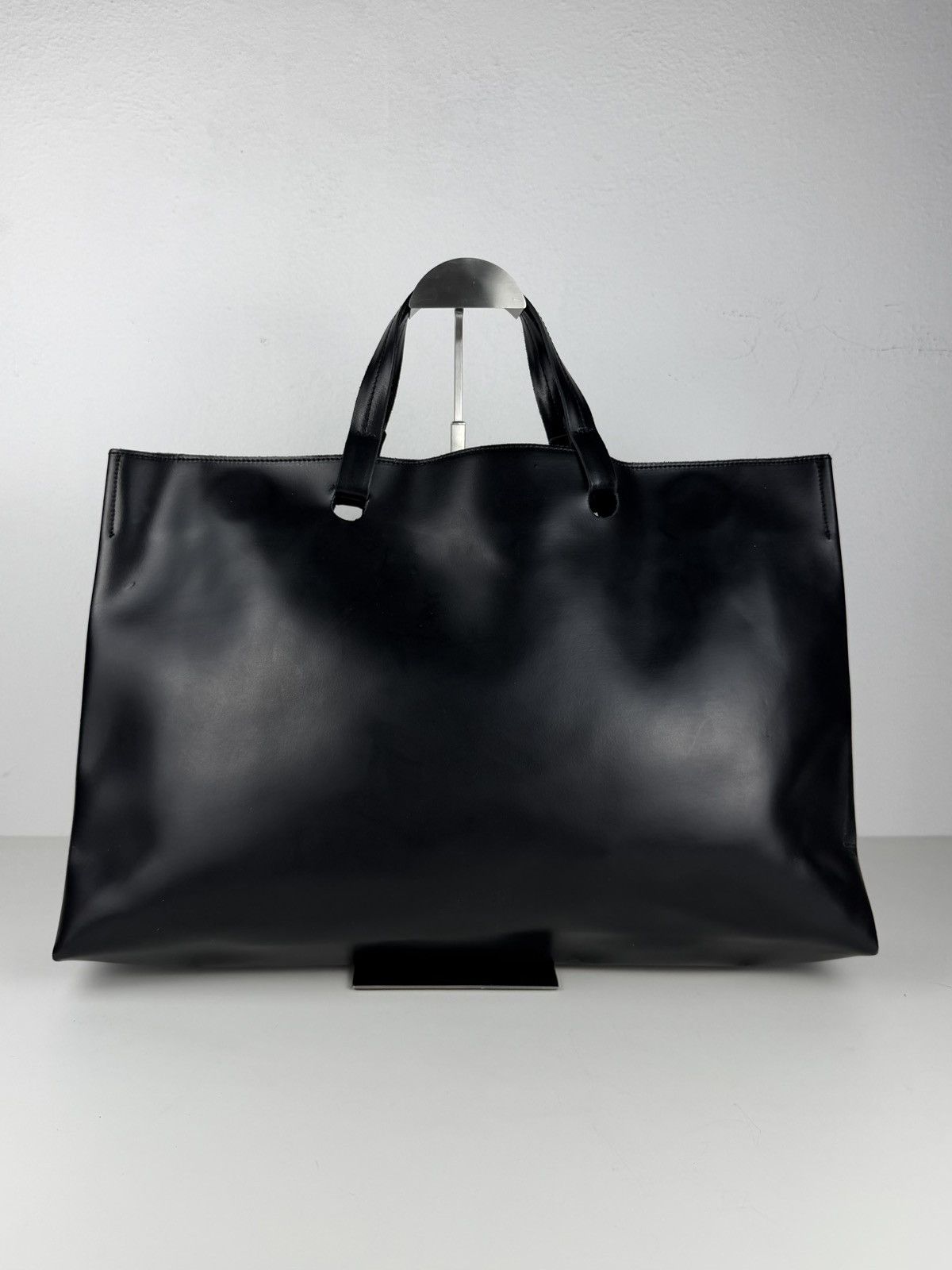 SS2000 Jean Paul Gaultier city panier leather tote bag