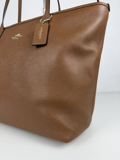 Coach crossgrain leather city tote bag