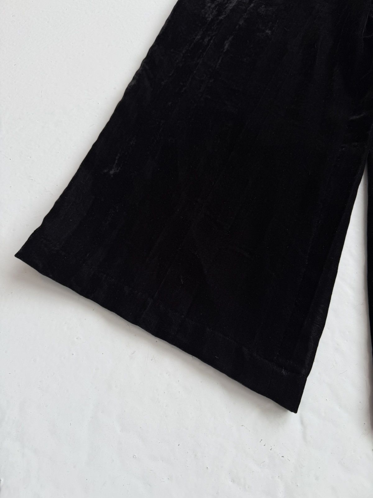 SS1994 tricot comme des garcons wide leg velvet pants