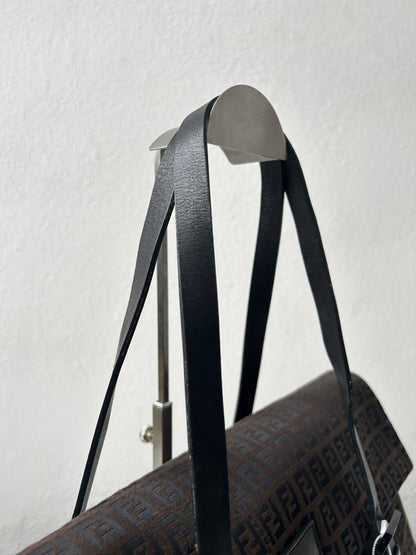 Fendi zucchino monogram canvas handbag