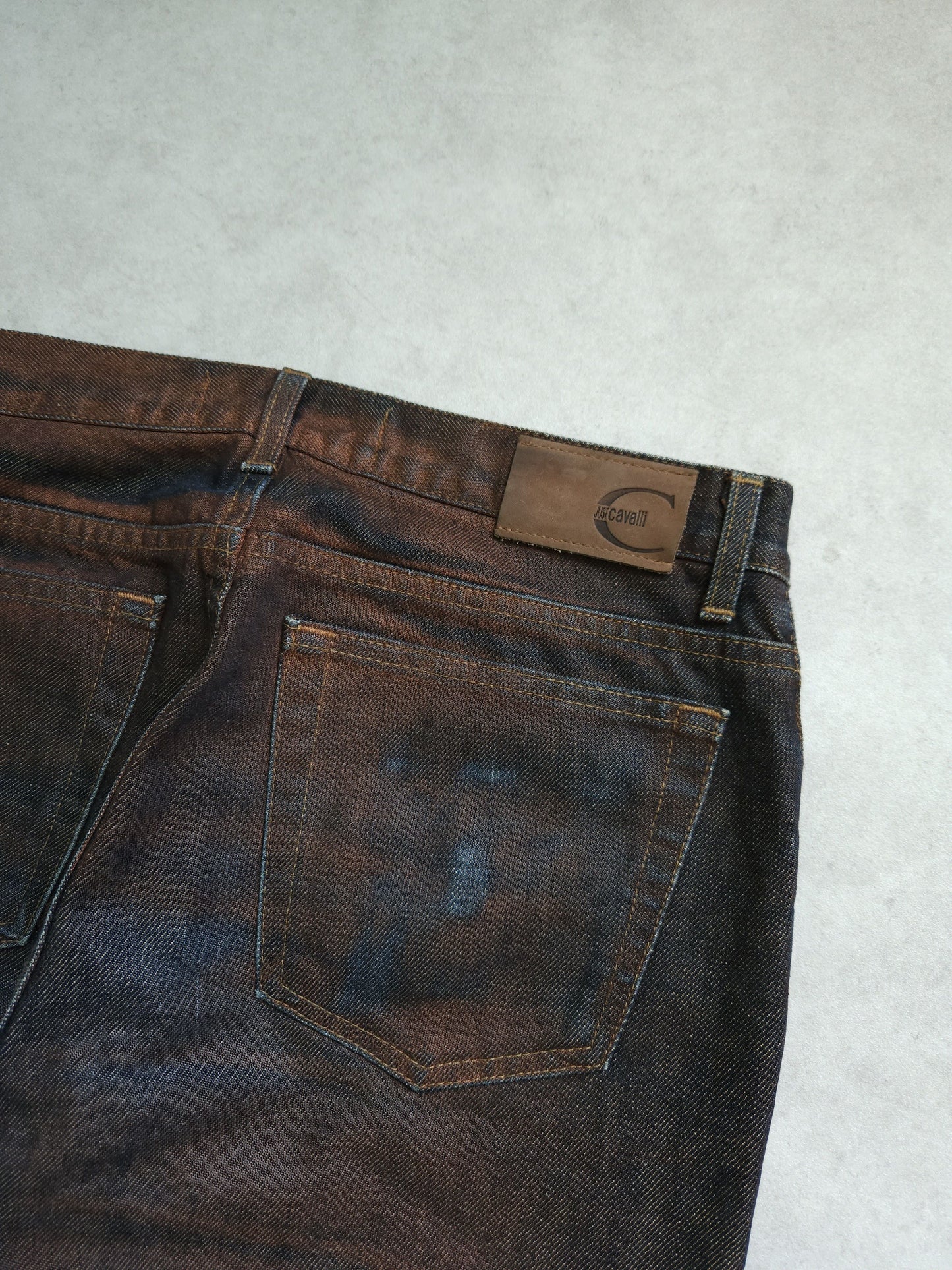 Archive y2k just cavalli overdyed slim denim