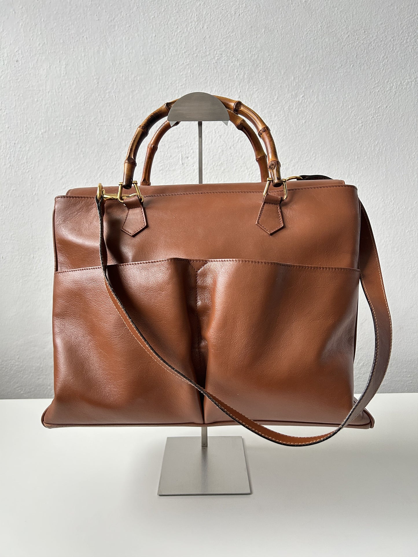 Vintage 80s gucci bamboo Diana handbag