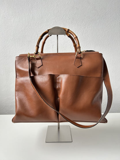Vintage 80s gucci bamboo Diana handbag