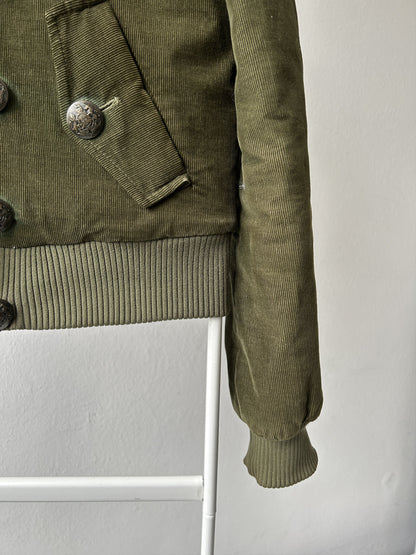 Archive y2k Dolce Gabbana corduroy hooded bomber