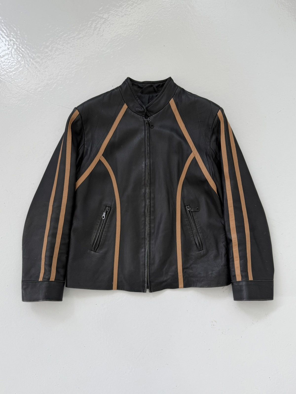 Vintage biker leather jacket