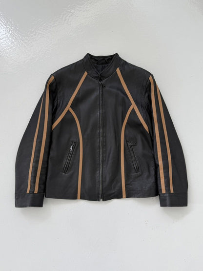 Vintage biker leather jacket