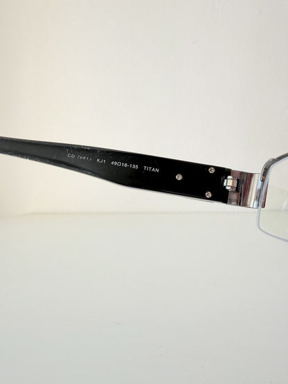 Vintage y2k Dior CD7681J rhinestone embellished glasses