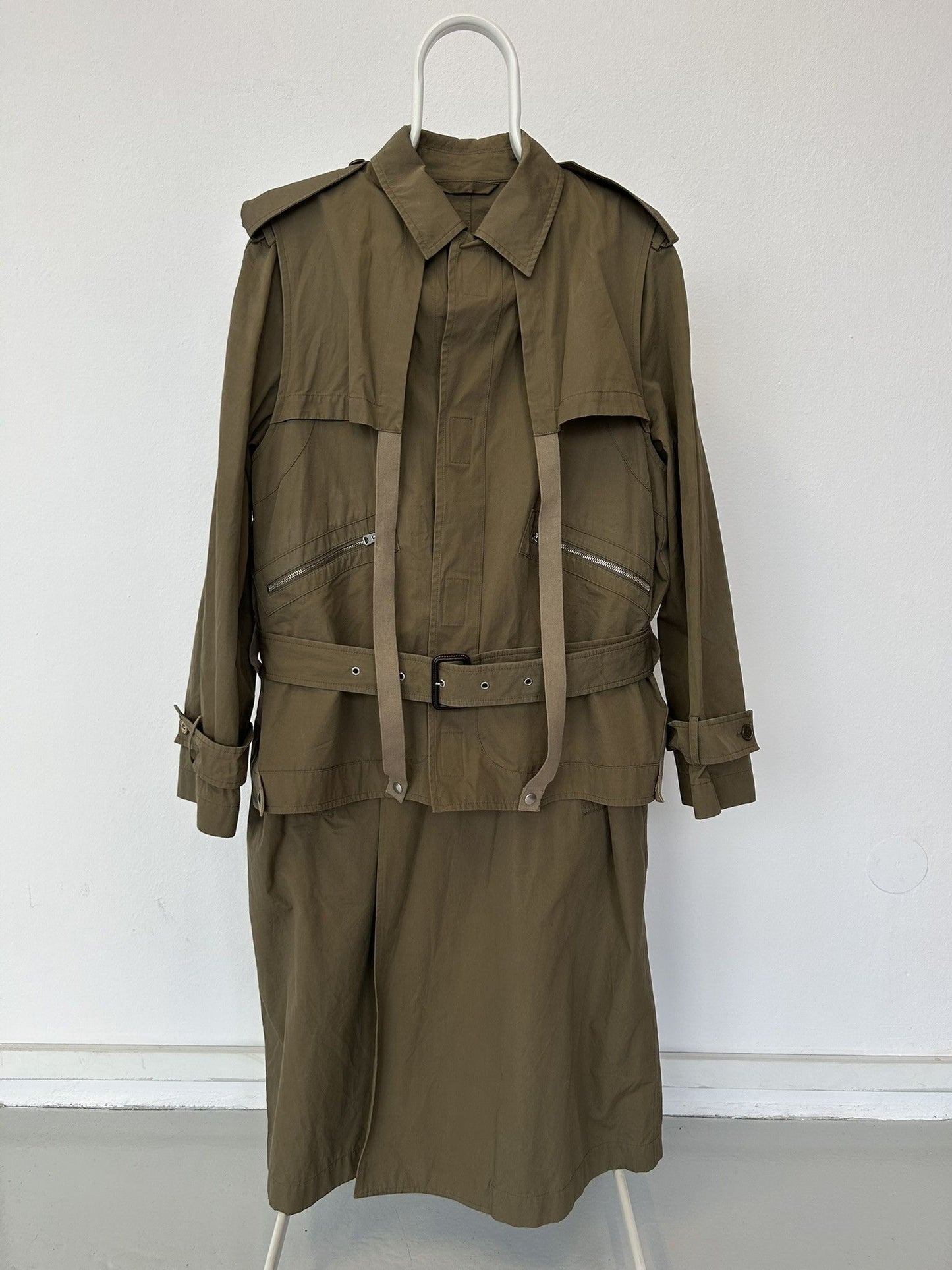 2019 Stella McCartney oversized layered trench coat