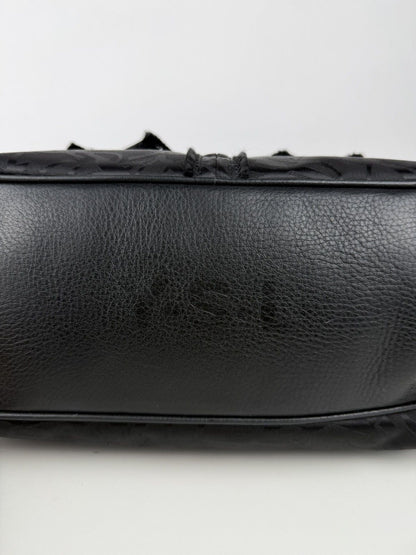 YSL Rive Gauche monogram obi bow bowler bag