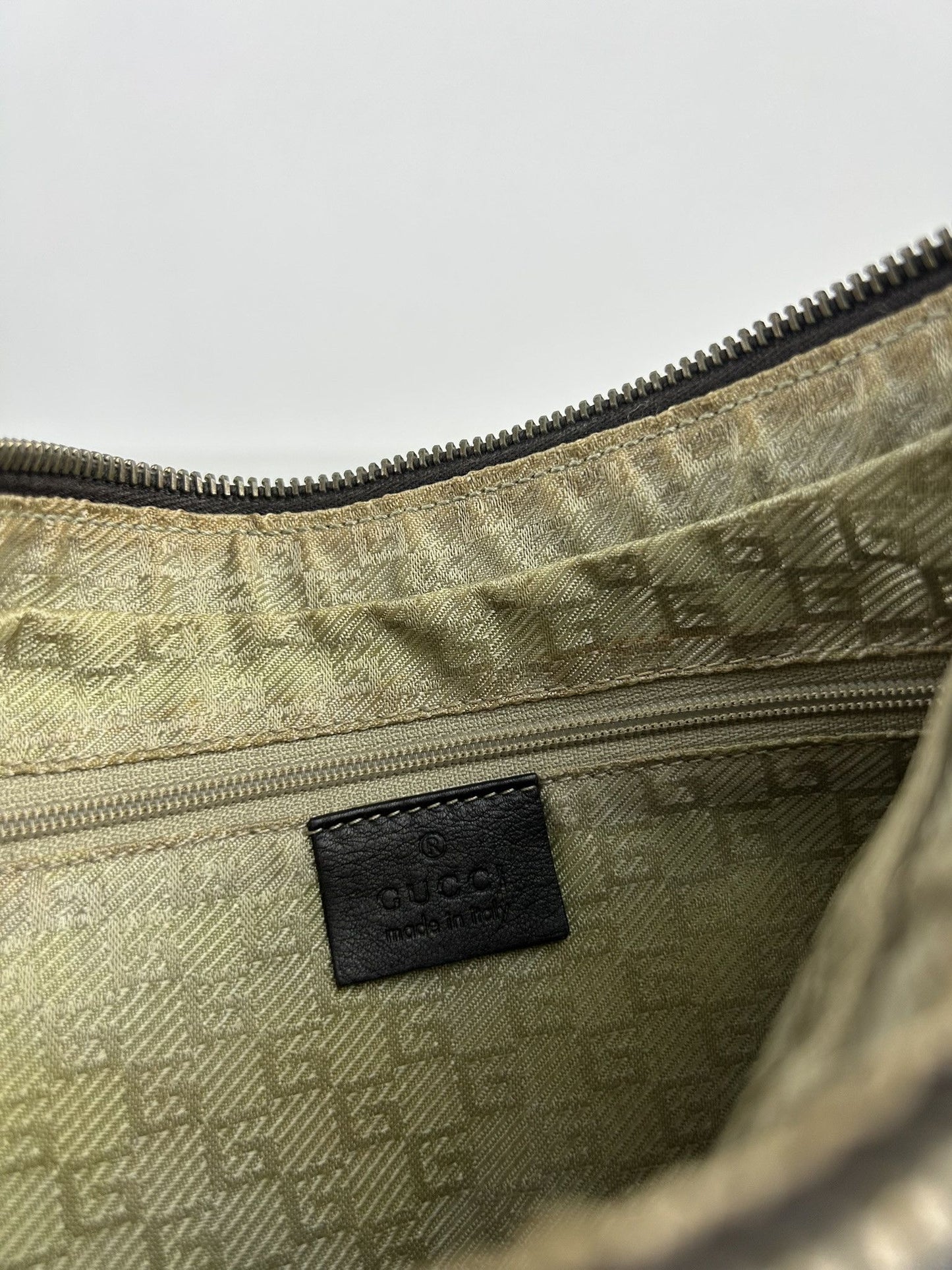 Vintage Gucci leather shoulder bag