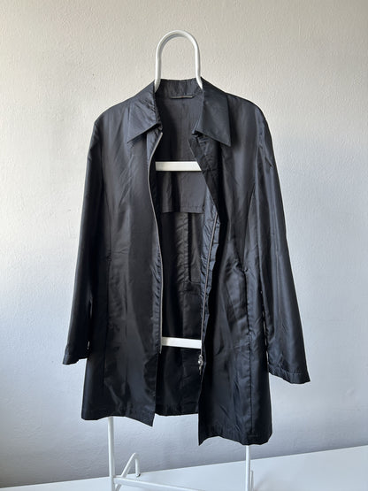Gaultier homme objet nylon belted trench coat