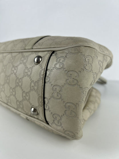 Gucci guccissima twins leather monogram tote bag