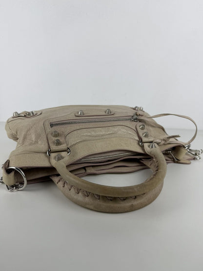 Balenciaga the first bag giant silver hardware