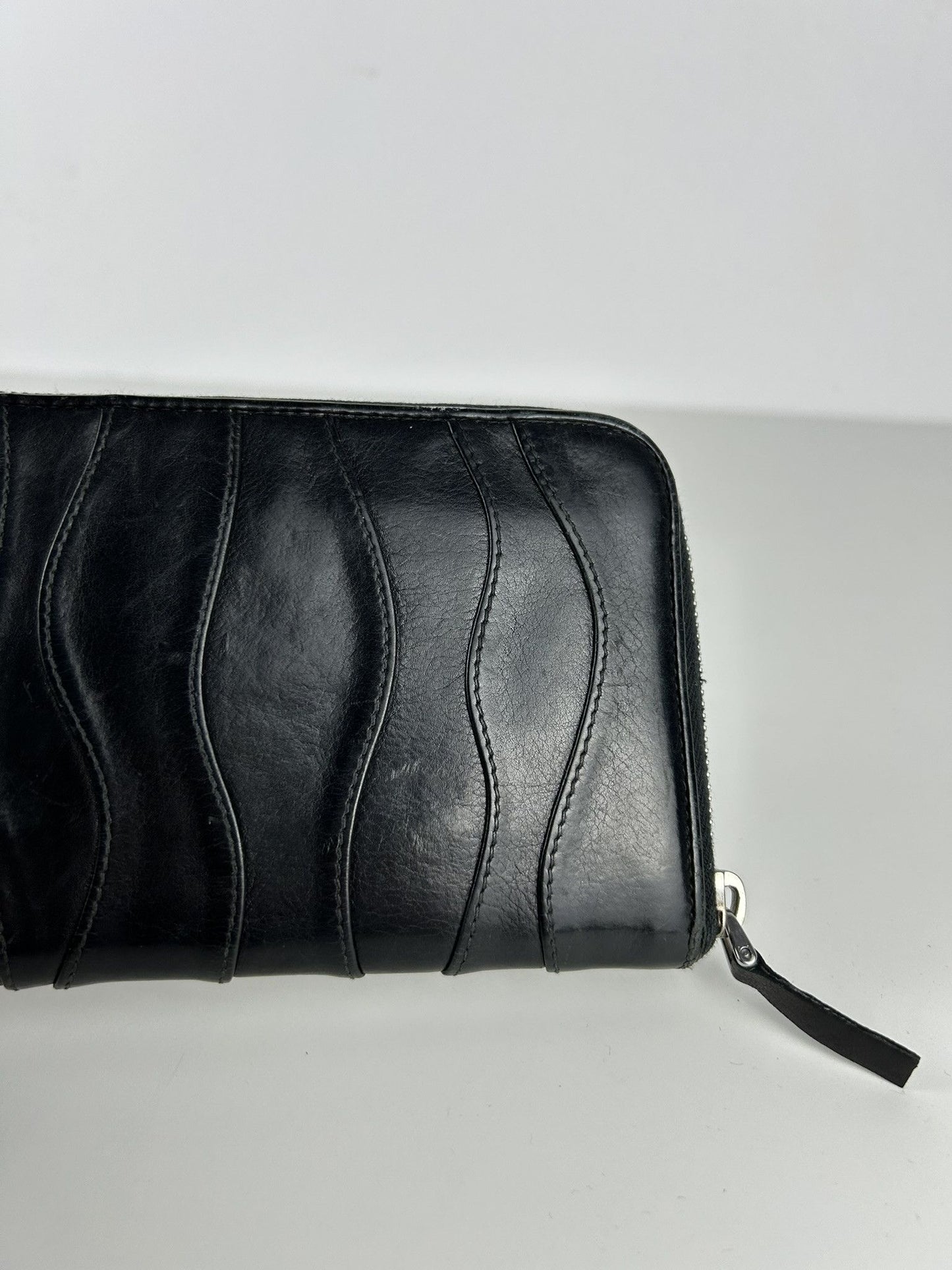Prada leather long wallet