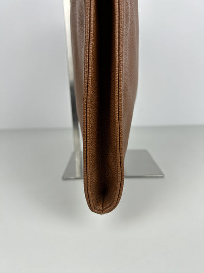 Longchamp leather laptop bag