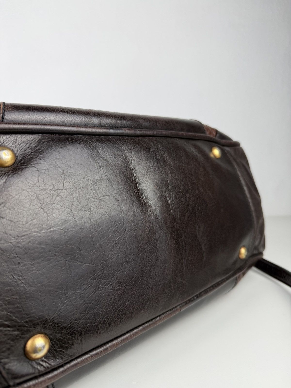 Miu Miu vitello leather bowling bag
