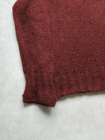 Prada mohair knit in burgundy