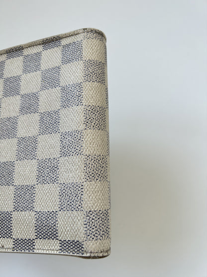 Louis vuitton damier azur folding wallet